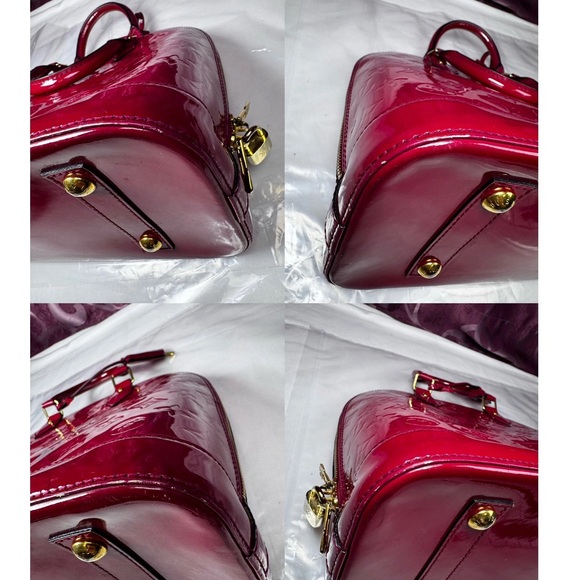 Louis Vuitton Red Patent Leather Alma - Picture 16 of 16